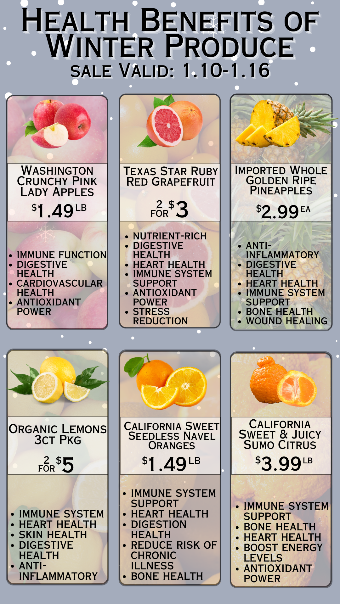 Health Benefits of Winter Produce 